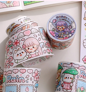 New <span class=keywords><strong>2025</strong></span> Washi băng dễ thương Kawaii Album Ảnh Dán Mochi loạt phong cách Ins phim hoạt hình trang trí nội thất số lượng lớn Nhà cung cấp - Product Image 5