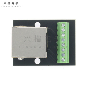 ขั้วต่อ Xingkai Dianzi RJ45 ระยะห่างระหว่างขั้ว 2.54 มม. บล็อกขั้วต่อแบบมุมฉาก อะแดปเตอร์อีเธอร์เน็ตแบบมีฉนวนโลหะ - Product Image 3