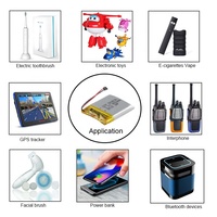 Batterie de scooter électrique, moto électrique, batterie lithium-ion rechargeable, 602040, 3,7 V, 450 mAh, batterie Lipo pour vélo électrique
