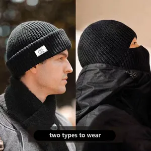 Dual-Use custom motorcycle balaclava man warm winter ski maskss balaclava beanie knit balaclava skimask hats