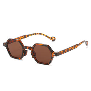 Gafas de sol personalizadas unisex, gafas de sol poligonales de montura pequeña con parasol octogonal multicolor, <span class=keywords><strong>lentes</strong></span> UV400 - Product Image 6