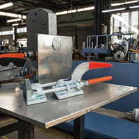 Loquet à levier en acier galvanisé industriel robuste, capacité de 3970 lb (1800 kg), modèle GTY-40370