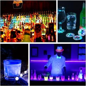 Posavasos LED con Adhesivo para Botellas, Logotipo Personalizado, Iluminación LED para Vasos, Decoración de Botellas con EVA Suave, Luces Decorativas para Fiestas - Product Image 2