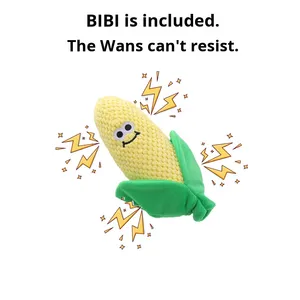 Jouet à mâcher pour chien en peluche en forme de tige de maïs épluchée, mignon et couineur, jouet à mâcher pour chat à la menthe pour le nettoyage des dents, jouet pour animaux de compagnie résistant aux morsures pour l'auto-entretenissement - Product Image 4