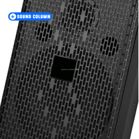 Gooermi H08 Haut-parleur passif à 2 canaux de 8 pouces 8 ohms à aimant néodyme avec contour métallique - Utilisation professionnelle sur scène PA/FOH Durable
