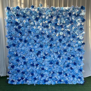 L-FW077 Wholesale Artificial <b>pink</b> Flower Wall <b>Backdrop</b> Roll up Flower Wall 3d 5d Artificial Flowers Wall for Wedding Decoration - Product Image 2