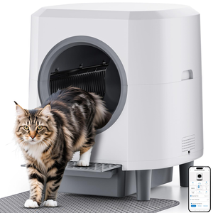 8L Automatic Litter Box Fully Enclosed Toilet <b>Electronic</b> Pet <b>Smart</b> Bedpan With Poop Bags Supplies - Product Image 1