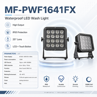 Directo de Fábrica: Carcasa Redonda para Proyector de 120W con 16 LEDs de 12W (RGBW 4 en 1, RGBWA+UV 6 en 1 Opcional) para Jardín y Escenario