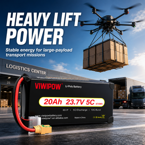 Batterie semi-solide 23,7 V 6S 20000 mAh 6S1P à décharge C élevée et haute densité pour drone logistique – Nouveauté 2026, vente chaude - Product Image 1