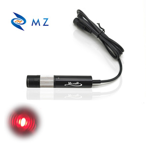 Nhỏ gọn có thể điều chỉnh tập trung d16mm 635nm 50/100/150/200mW Ống kính thủy tinh Red Dot mô-đun laser + khung + cung cấp điện - Product Image 5