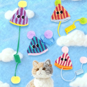 Jouet pour <span class=keywords><strong>chat</strong></span> en peluche écologique, balançoire auto-amusante à suspendre à la porte, boule de fourrure, corde élastique, baguette de stimulation avec papier froissé - Product Image 1