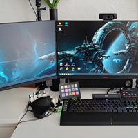 HSV293 Stream Deck para juegos de simulador-15 teclas LCD, macros personalizados-Ideal para configuraciones de Euro Truck y Flight Sim, soporte OEM