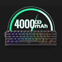 Clavier mécanique sans fil AKKO FUN60 Ultra TMR/HE avec touches magnétiques Cherry PBT OEM, 61 touches, programmable USB-C, rétroéclairage RGB, profil bas