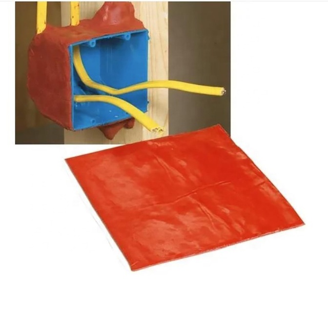 Intumescent Acoustic Fireproofing Wall Box Putty Pads Moldable Barrier Putty for Fire Barrier
