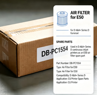 Filtre à air pour E50 DB-PC1554 pour la série D A&A+ Pièces de rechange D