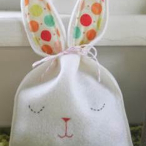 Easter Bunny <strong>Egg</strong> Bag Felt Easter Candy Bag Felt <strong>Egg</strong> Easter <strong>Decoration</strong> for Baby Party Supplies - Product Image 2