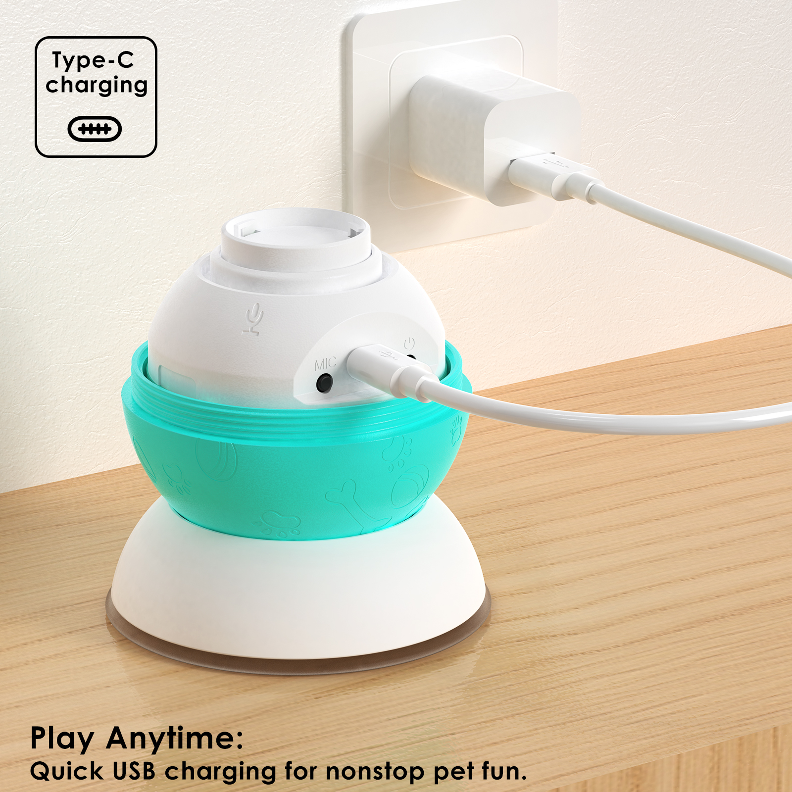 dog ball with tracking devices