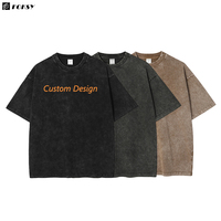Steen Zuur Wassen Vintage Zwart Wit T-Shirt Mannen Vintage Tshirt Oversized Zuur Waste Gray Boxy T-Shirt