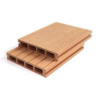 Planches de terrasse en WPC modernes et durables, imperméables, antidérapantes, revêtement composite brossé pour patio, balcon, jardin
