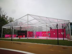 เต็นท์งานแต่งงานกันน้ำขนาดใหญ่พิเศษ 12x25 เมตร โครงสร้างอลูมิเนียมอัลลอยด์ สำหรับงานกลางแจ้ง ระยะกว้าง 5 เมตร เหมาะสำหรับงานแสดงสินค้าและงานอีเว้นท์ - Product Image 6