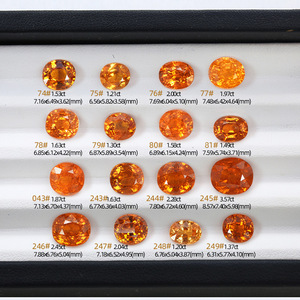 Natural Spessartite Garnet Oval Faceted 1.87ct Vivid Orange Loose Stone for Jewelry Making - Product Image 3