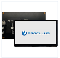 Proculus Pantalla de 7 pulgadas Lcd Tft 1024X600 Pantalla táctil Pantalla DE LA HD-MI Raspberry Pi Pantalla táctil Pantalla LCD Ips DE LA HD-MI