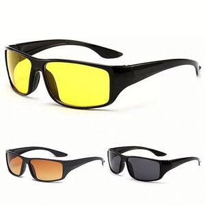 Lunettes de soleil de sport personnalisées avec logo, verres jaunes, anti-éblouissement, vision nocturne pour hommes et femmes - Product Image 5
