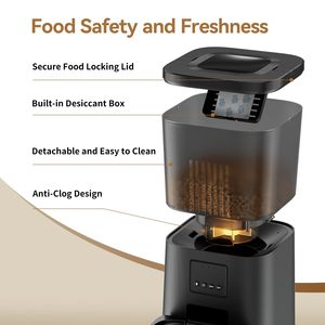 Tốt Nhất Bán Xu Hướng Dropshipping Tự Động Dog Trung Chuyển Hẹn Giờ Tự Động Vật Nuôi Mèo Khô Thực Phẩm Dispenser Với Clog - Product Image 3