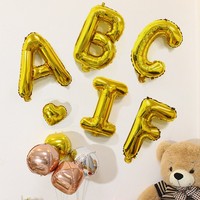 16 pouces feuille d'or lettre Alphabet ballon joyeux anniversaire fête ballons décoration de mariage enfants jouets bébé douche ballon à Air