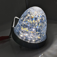 DOT ECE 12-48 3 Zoll PC Klare Runde LED-Wassermelonen-Leuchte für LKW-Seitenmarkierungsleuchten für Anhänger LKW LED-Umrissleuchte Bienenstock-Lampe