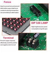 Module d'affichage LED P10 320 x 160 mm Monochrome Écran extérieur DIP SMD Mur vidéo Rouge Blanc Bleu Vert