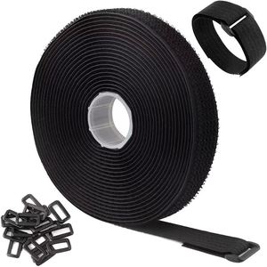 2-in-1 Eco-Friendly Nylon <b>Hook</b> and Loop Tape Double Sided Self-<b>Adhesive</b> for Cable Tie & Medical Storage Organization - Product Image 3