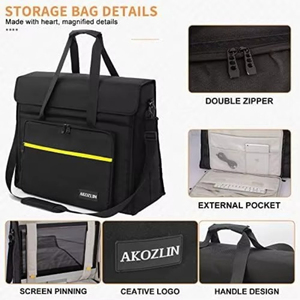 Sac de transport en toile durable OEM d'usine avec fermeture éclair pour écrans LCD et téléviseurs 24-27 pouces - Product Image 3