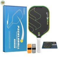Raquette de pickleball T700 en carbone brut, noyau en nid d'abeille de 16 mm, forme allongée de 415 mm, prête à la vente en boîte colorée