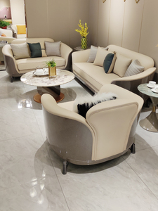<span class=keywords><strong>Mobili</strong></span> personalizzati divano in pelle di lusso leggero italiano villa in pelle postmoderna divani da soggiorno di fascia alta <span class=keywords><strong>vecchi</strong></span> - Product Image 3