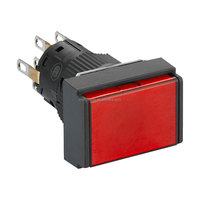Interruptor de Botón Luminoso Autoblocante Integrado de Plástico Schneider XB6EDF de 16 mm 1/2 C/O Blanco Rojo Verde LED 24v XB6EDF3/4 B1F/B2F