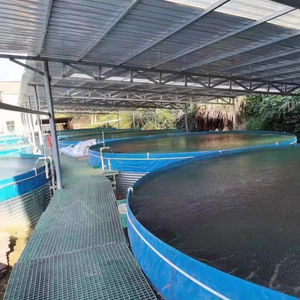 Contenedores de Plástico Grandes para Peces al por Mayor, Acero Galvanizado Comercial de 100000 Litros para Riego de Granjas de Tilapia y Cría de Peces - Product Image 1