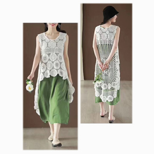 Großhandel Schwarz Sexy Net Bluse Häkeln Vertuschen - Product Image 6