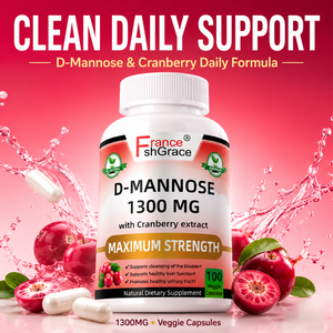 Fórmula personalizada de D-Manosa 1300mg con extracto de arándano, soporte natural para la salud del tracto urinario, cápsulas de D-Manosa para adultos - Product Image 4