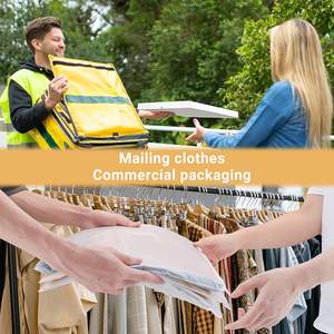 Emballage robuste pour vêtements, pull à capuche, chaussures, biodégradable, givré, fermeture éclair, sac en plastique poly transparent, vente en gros - Product Image 3