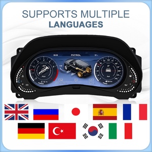 Navihua 12.3" LCD Dashboard Digital Cluster <b>for</b> Nissan Patrol Y62 2008-2022 Auto Instrument Panel Tachometer - Product Image 1