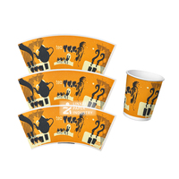 Gobelets en papier jetables de qualité alimentaire recyclables de 6 oz, 8 oz, 12 oz pour boissons chaudes, avec logo personnalisé, vente en gros