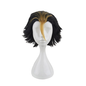 วิกผมคอสเพลย์ชั้นสั้นสีดำกับน้ำตาลผมทนความร้อนสังเคราะห์สำหรับตัวละครอนิเมะ nishinoya <span class=keywords><strong>Yuu</strong></span> - Product Image 1