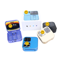 Teléfono Móvil 16 Pro Mini Flip 2G, Doble SIM, Marcación Rápida, Vibración, Desbloqueado para Personas Mayores, Plegable, con Radio FM y Pantalla, Ideal para Regalo