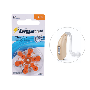 Paquete de 6 <span class=keywords><strong>Pilas</strong></span> de Zinc-Aire para Audífonos, Tamaño <span class=keywords><strong>13</strong></span>, 1.45 Voltios, Lengüeta Naranja, 3 Años de Vida Útil - Product Image 1