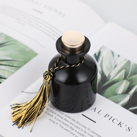 Flacon diffuseur d'arômes d'huiles essentielles de luxe personnalisé 150 ml, flacon vide en verre ambré pour diffuseur de parfum à bâtonnets