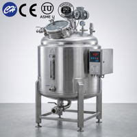 Cuve de mélange sanitaire à vitesse variable 4000L en SUS316L avec pompe à moteur AC et roulement pour ligne de production de boissons à haute viscosité