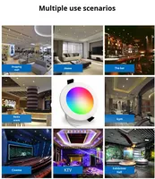 Luces descendentes LED aprobadas por SAA australiana personalizadas modernas blancas 2700K-6500K regulable Wifi Rgbcw Zigbee Tuya Smart Home Downlight