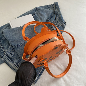 <span class=keywords><strong>Borsa</strong></span> a forma di zucca con motivo a ragnatela e accenti <span class=keywords><strong>rosa</strong></span> <span class=keywords><strong>borsa</strong></span> a tracolla per feste - Product Image 6