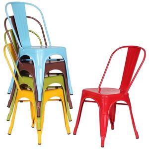 <span class=keywords><strong>Silla</strong></span> de comedor de metal apilable para restaurante Tolixs de hierro antiguo de fácil montaje - Product Image 1